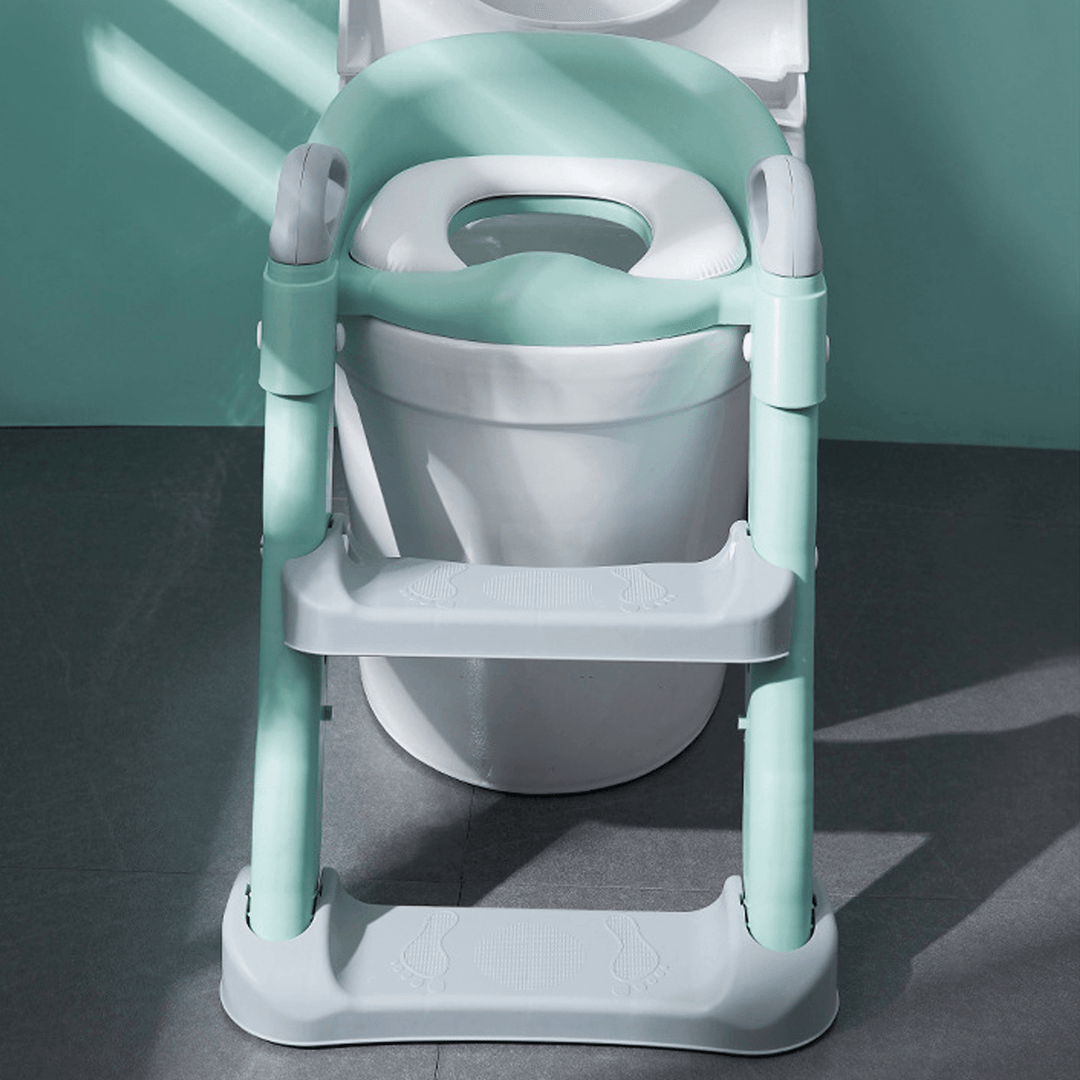 Toddler Toilet Soft Chair Potty Training Seat with Step Stool Ladder Step up Training Small Household Chair Supplies - MRSLM