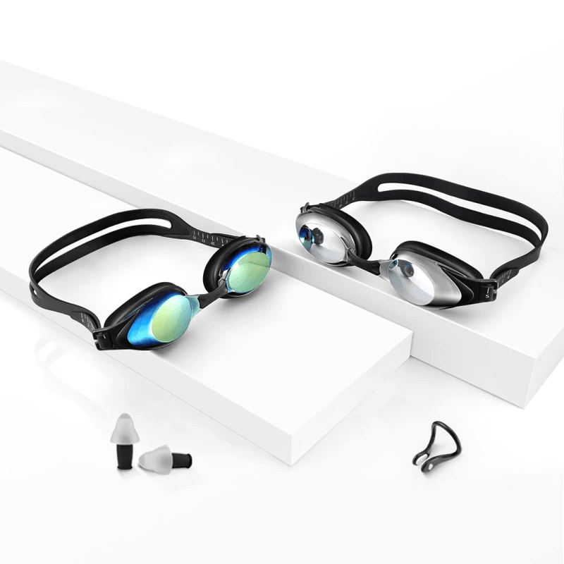 Yunmai Swimming Goggles Set HD Anti-Fog Nose Stump Earplugs Silicone Swimming Glasses Set - MRSLM