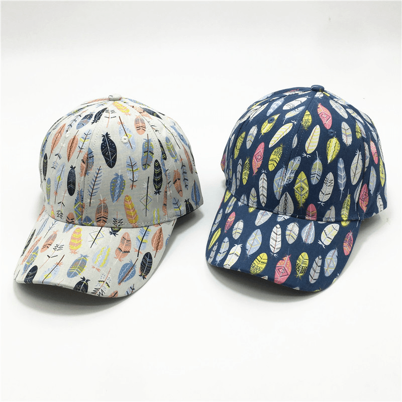 Women'S Fashion Leaf Print Baseball Cap - MRSLM