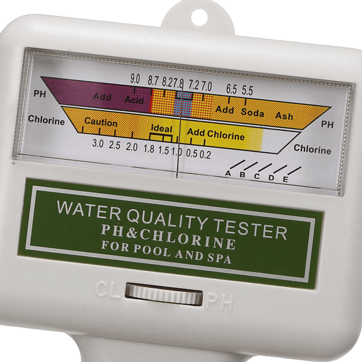 PC101 Water Quality Tester PH CL2 Chlorine Level Meter Monitor Swimming Pool Spa Tester - MRSLM