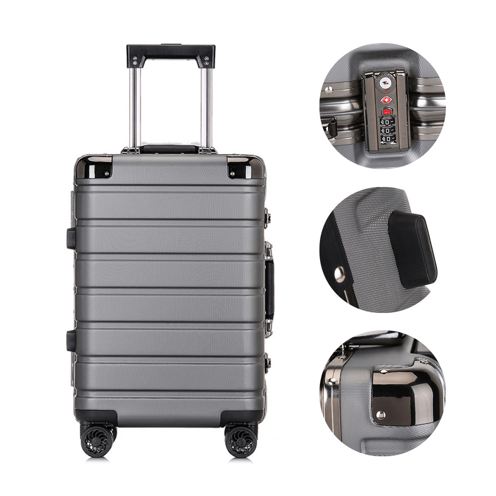 20Inch/24Inch Travel Suitcase PC TSA Locks 360° Universal Wheel Luggage Case - MRSLM