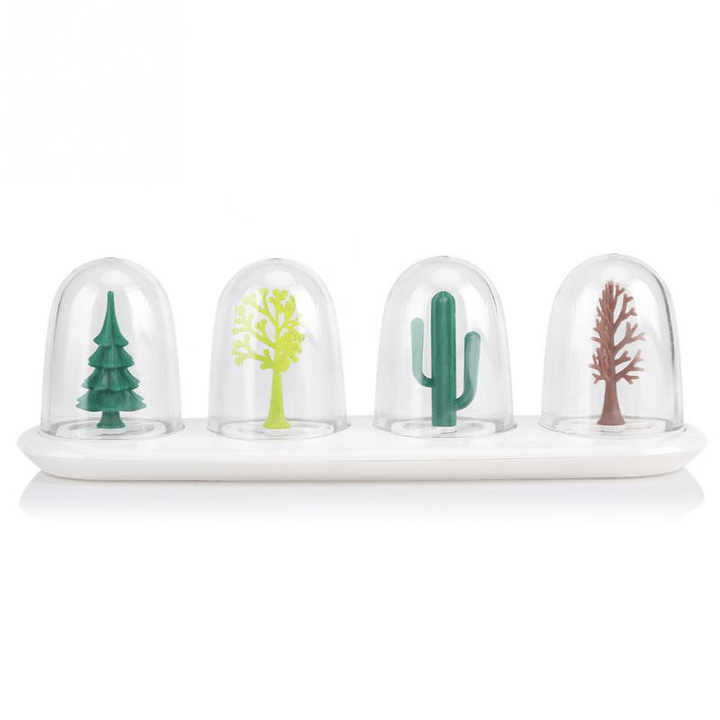 4 PCS/ Set Seasoning Shaker Bottle Four Seasons Plant Creative Animals Flavouring Bottle Salt Sugar Pepper Shaker Cooking Tools Kitchen Organizer - MRSLM