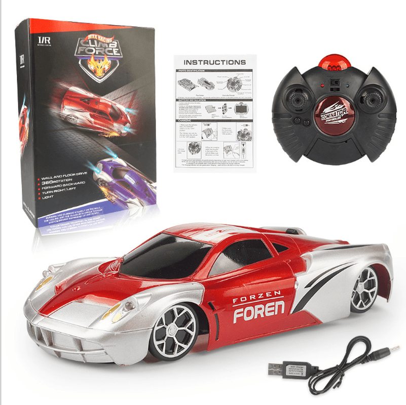 Wireless Electric Remote Control Wall Climbing Car Climbing Wall Stunt Drift with Light Charging Children'S Boys Toys Wholesale - MRSLM