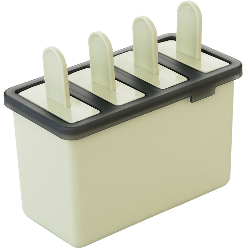 Popsicle Ice Cream Mold Homemade Simple Ice Mold 4-Grid Ice Tray - MRSLM