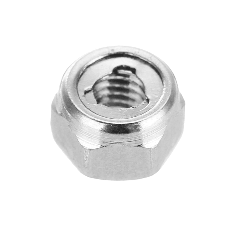 Suleve™ M3SN2 10Pcs M3 304 Stainless Steel Hex Self Locking Nuts anti Loose All Steel Insert Lock Nuts - MRSLM