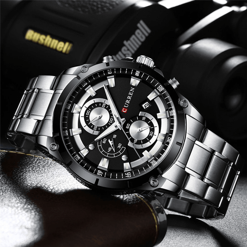 CURREN 8360 Multifunction Business Style Men Wrist Watch Luminous Display Quartz Watches - MRSLM