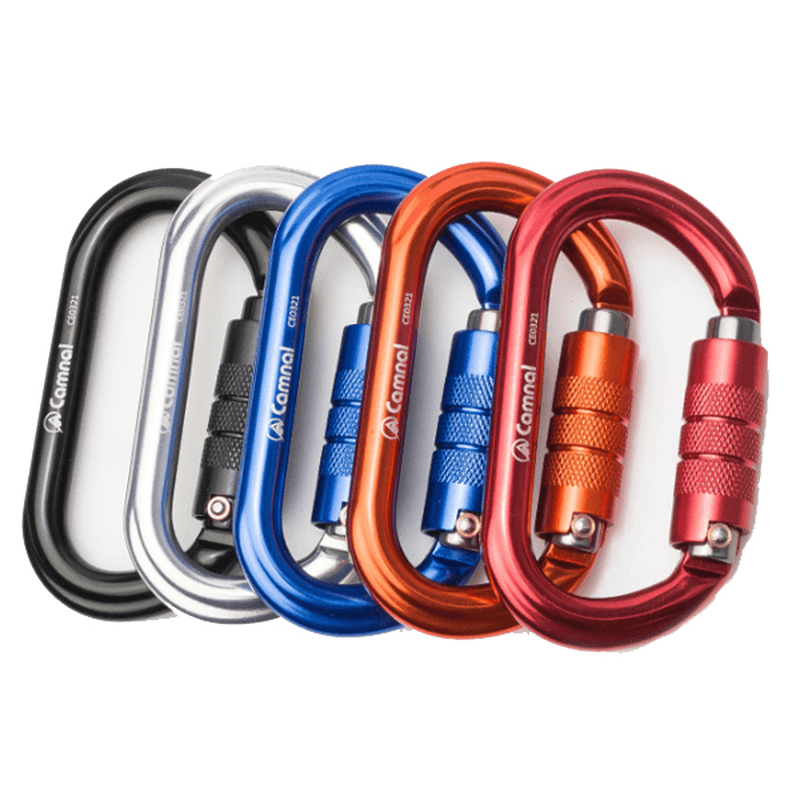 CAMNAL Aluminum Alloy Carabiner O Shape Buckle Outdoor Climbing Hunting Hanging Buckle - MRSLM