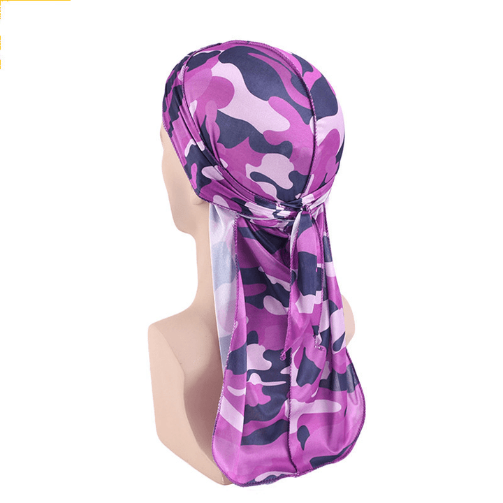 Faux Silk Camouflage Bandage Pirate Hat - MRSLM