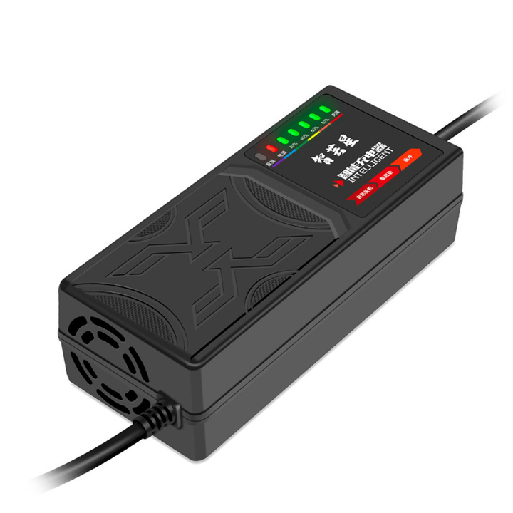 48V 20AH/60V 20AH/72V 20AH 7-Light Electric Vehicle Battery Charger Adapter - MRSLM