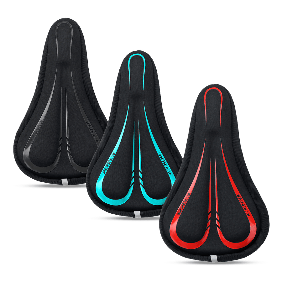 Coolchange Bike Seat Cover Bicycle Saddle Extra Comfort Padding Soft Sponge Cushion Gym - MRSLM