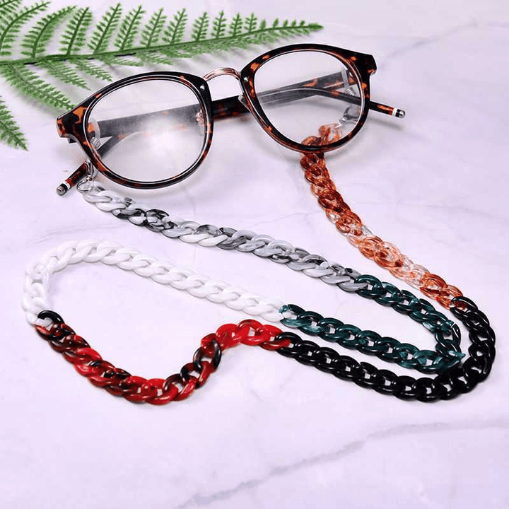 Glasses Chain Tortoiseshell Two-Color Non-Slip Anti-Lost Glasses Lanyard Halter Neck - MRSLM