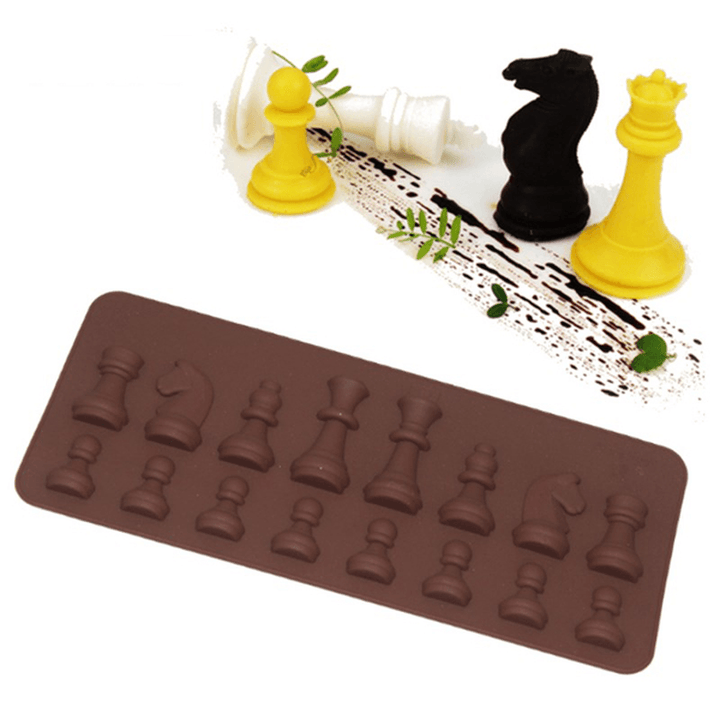 Honana CF-BW16 Silicone Chess Fondant Cake Mold Chocolate Candy Sugar Mould Bakeware Decorating Tool - MRSLM