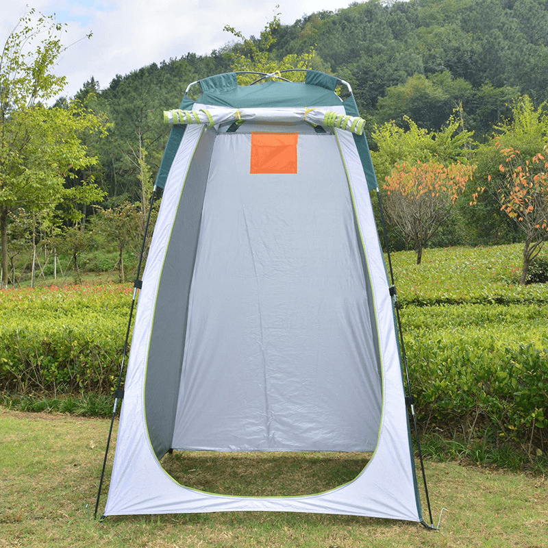 Portable Instant Tent Camping Shower Toilet Outdoor Waterproof Beach Dress Changing Room with Rear Window & inside Pocket - MRSLM