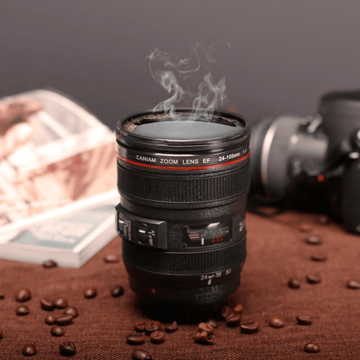 400ML Coffee Tea Mug SLR Camera Lens 24-105Mm Food Grade PC 1:1 Scale Creative Cups - MRSLM