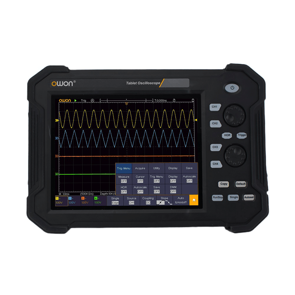 Owon TAO3104 4-CH Digital Storage Oscilloscope 100Mhz 1Gs/S Portable Oscillometer 8" LCD Display Handheld Portable Oscillometer - MRSLM