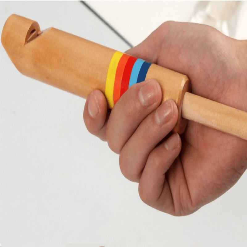 Wooden Pull Wooden Flute Early Childhood Education Musical Instrument - MRSLM