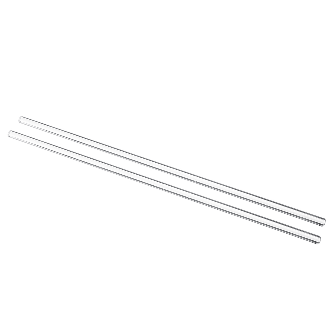 2Pcs 250Mm Glass Stirring Mixing Rod Stirrer Mixer Sticks Rods Laboratory Experiment Glassware - MRSLM