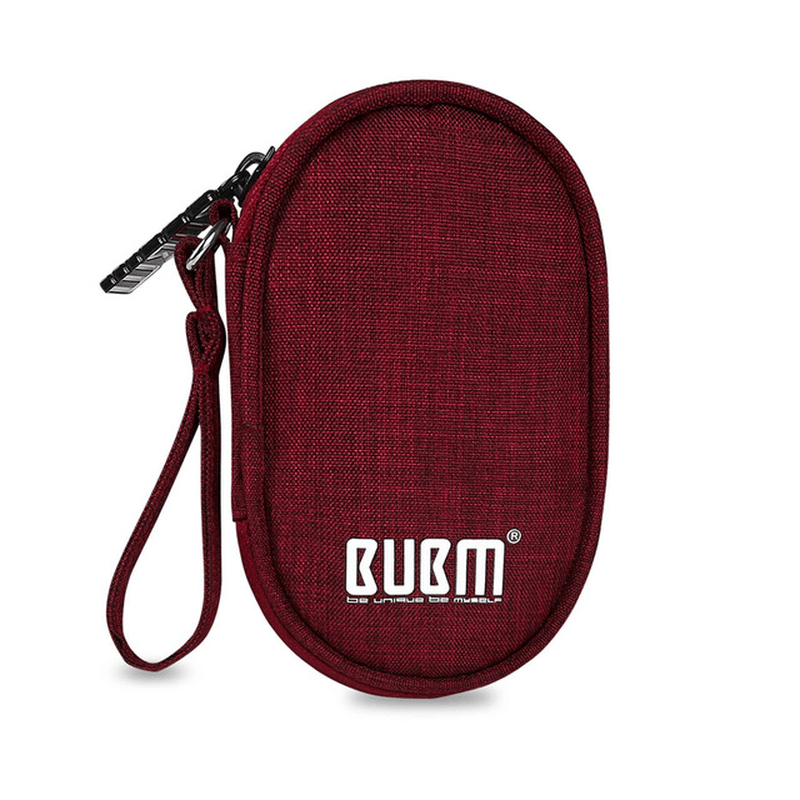 BUBM Travel Carrying Case for Small Electronics and Accessories Earphone Earbuds Cable Change Purse - MRSLM