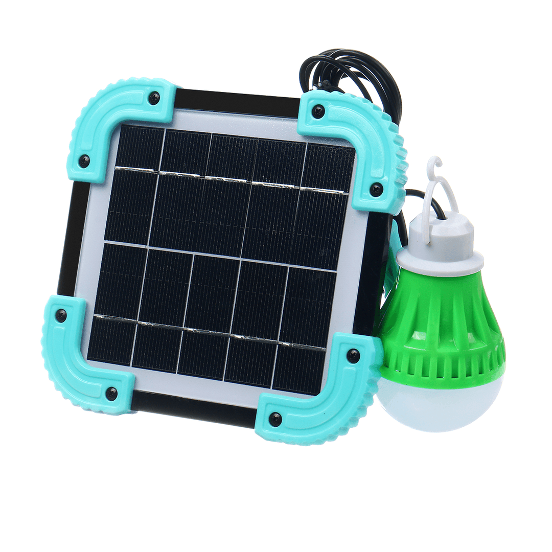 COB Solar Camping Light USB Rechargeable Waterproof Flood Light Work Lamp Floodlight for Outdoor Hiking Travel Fishing Emergency Car Repairing - MRSLM