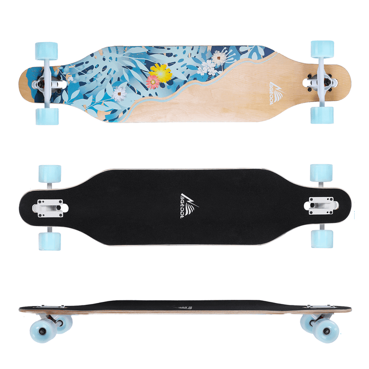 41'' Kids Skateboard 8 Layer Canadian Maple Long-Boards for Children Boys Girls Youths Beginners - MRSLM