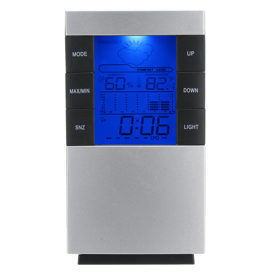 Digital LCD Alarm Hygrometer Thermometer Temperature Humidity Predictor Indoor - MRSLM