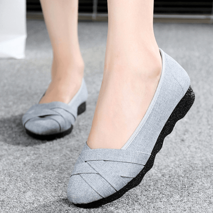 Large Size Soft Sole Flats Loafers for Women - MRSLM