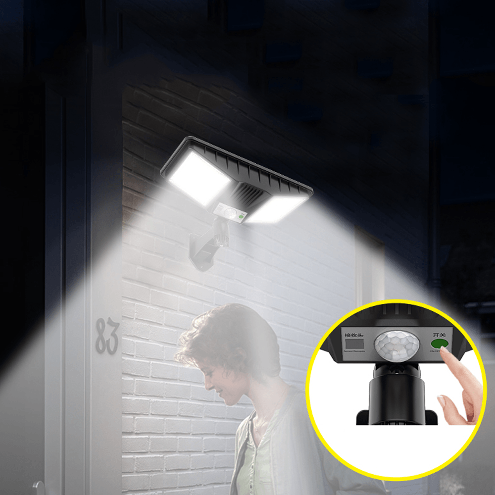 Ipree® Solar Garden Light 138/160 COB Motion Sensor Security Wall Lamp Waterproof Camping Light Lawn Courtyard Patio - MRSLM
