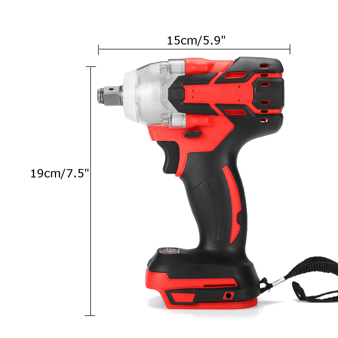 800N.M. Brushless Cordless Electric 1/2" Wrench 1/4" Screwdriver Drill Replacement for Makita 18V Battery - MRSLM