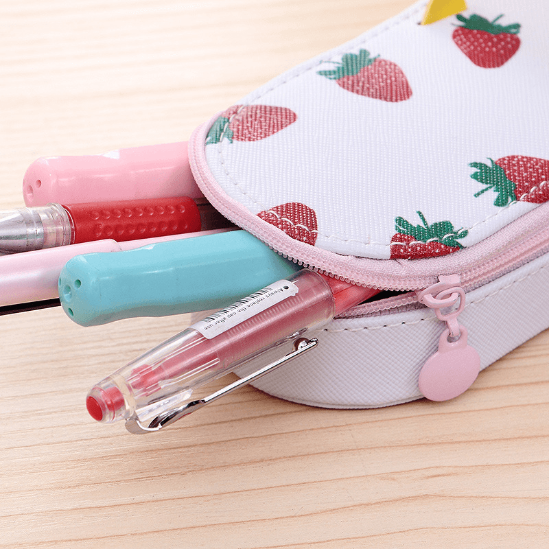 Cute Fruit Flip-Flops Creative Slippers Pencil Bag School Office Stationery Supplies Pencil Case - MRSLM