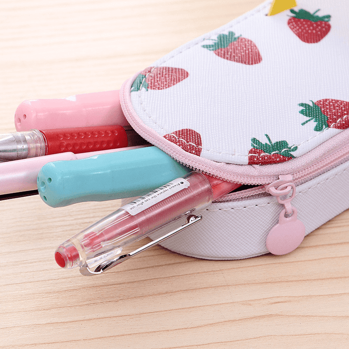 Cute Fruit Flip-Flops Creative Slippers Pencil Bag School Office Stationery Supplies Pencil Case - MRSLM