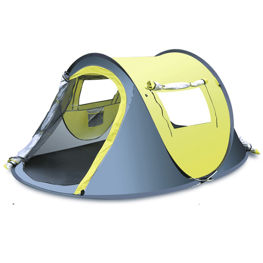 3-4 People Outdoor Quick Automatic Open Tent Waterproof Rainproof Canopy Sunshade Shelter Camping Hiking - MRSLM