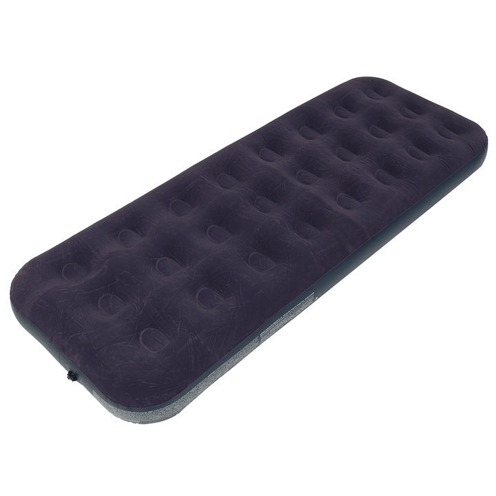 PVC Inflatable Bed Inflatable Mattress Air Mattress Bed Single Double Wide Soft Mattress Comfortable Outdoor Home - MRSLM