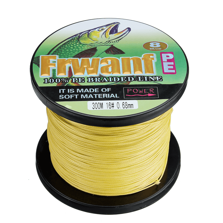 PE Braid Line 300M 8 Strands Braided Fishing Line Multicolor Super Power Fishing Line - MRSLM