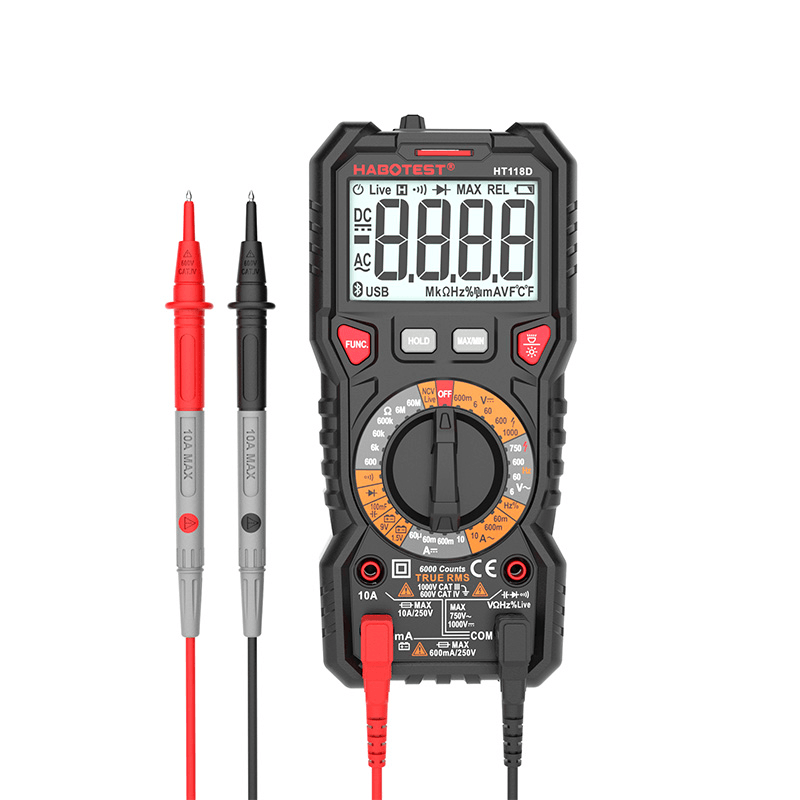 HT118 Profesional Digital Multimeter Multi Tester Transistor Capacitor Tester Multitester - MRSLM