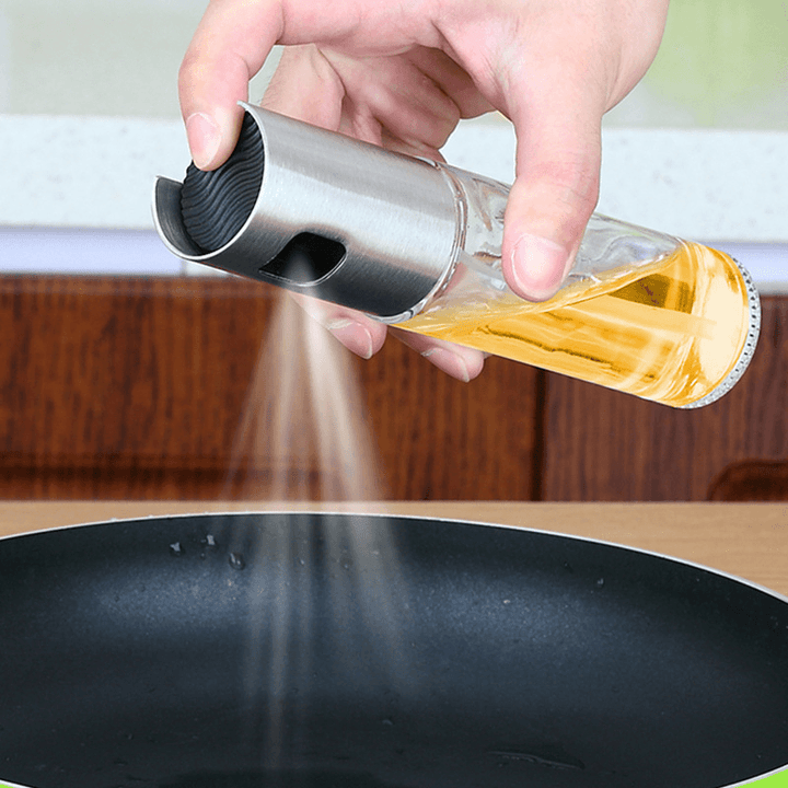 Kitchen Oil Spray Empty Bottle Vinegar Bottle Oil Dispense Seasoning Vinegar Bottle Soy Sauce Bottle Salad Bbq Cooking Glass Oil Sprayer - MRSLM