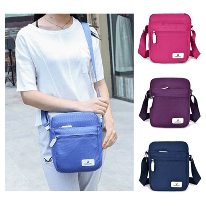 Women Canvas Outdoor Sport Casual Shoulder Crossbody Bag - MRSLM