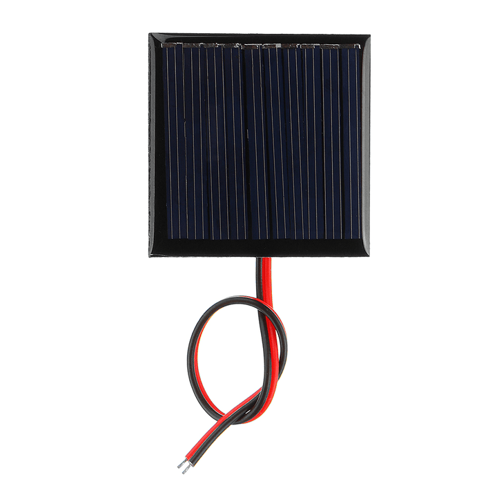 LEORY 0.25W 5V 45*45Mm Mini Polysilicon Solar Panel Epoxy Board with Wire - MRSLM