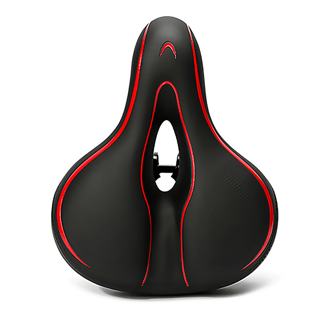 Bike Saddle Extra Wide Soft Shock Absorbed Breathable Bicycle Seat Cushion Universal for Road Mountain Bike - MRSLM