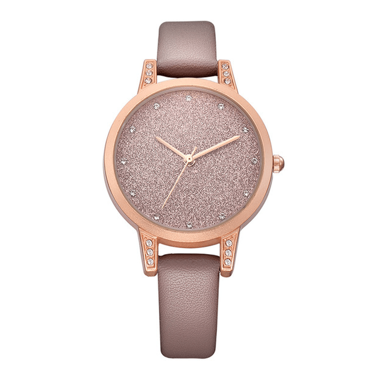 REBIRTH RE018 Rhinestone Elegant Design Women Wrist Watch Rose Gold Case Quartz Watch - MRSLM