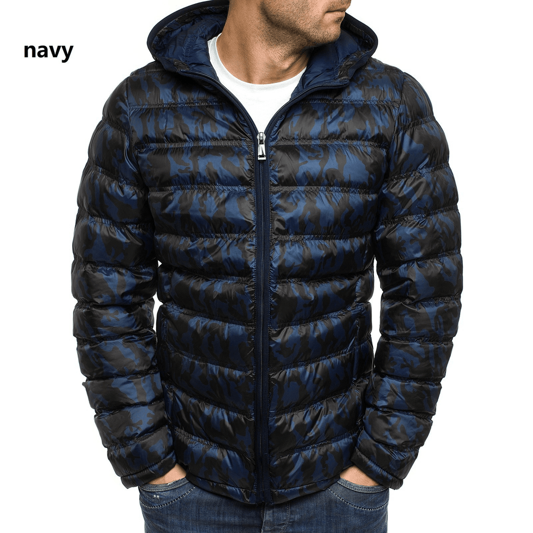 New Dark Dark Pattern Fashion Men'S Hooded Cotton Clothing - MRSLM