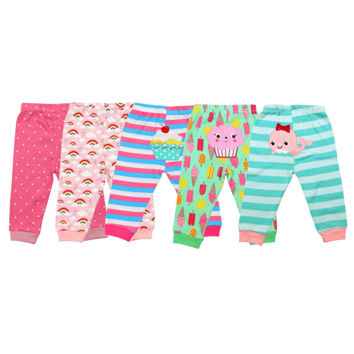 Fashionable and Simple Baby Cartoon 5-Piece Pants - MRSLM