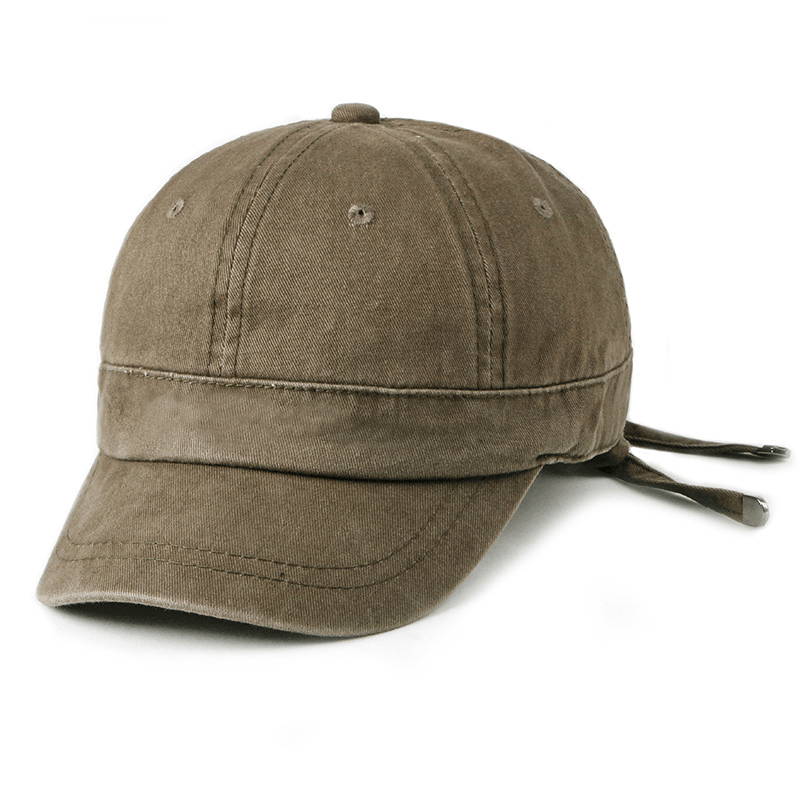 Men Women Washed Cotton Baseball Cap Peaked Hat - MRSLM