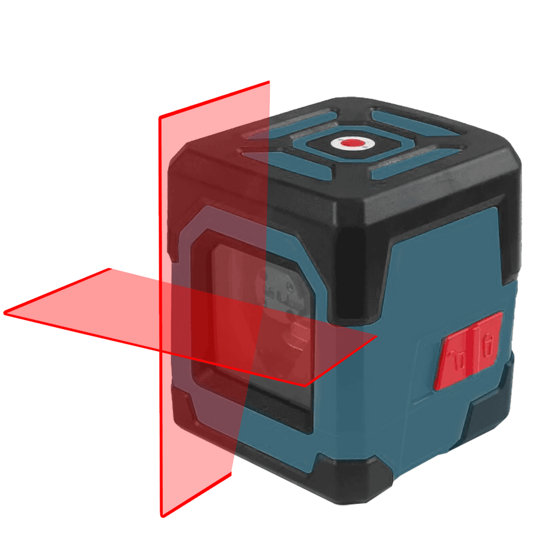 HANMATEK LV1 Laser Level Cross Line Laser with Measuring Range 50Ft, Self-Leveling Vertical and Horizontal Line - MRSLM