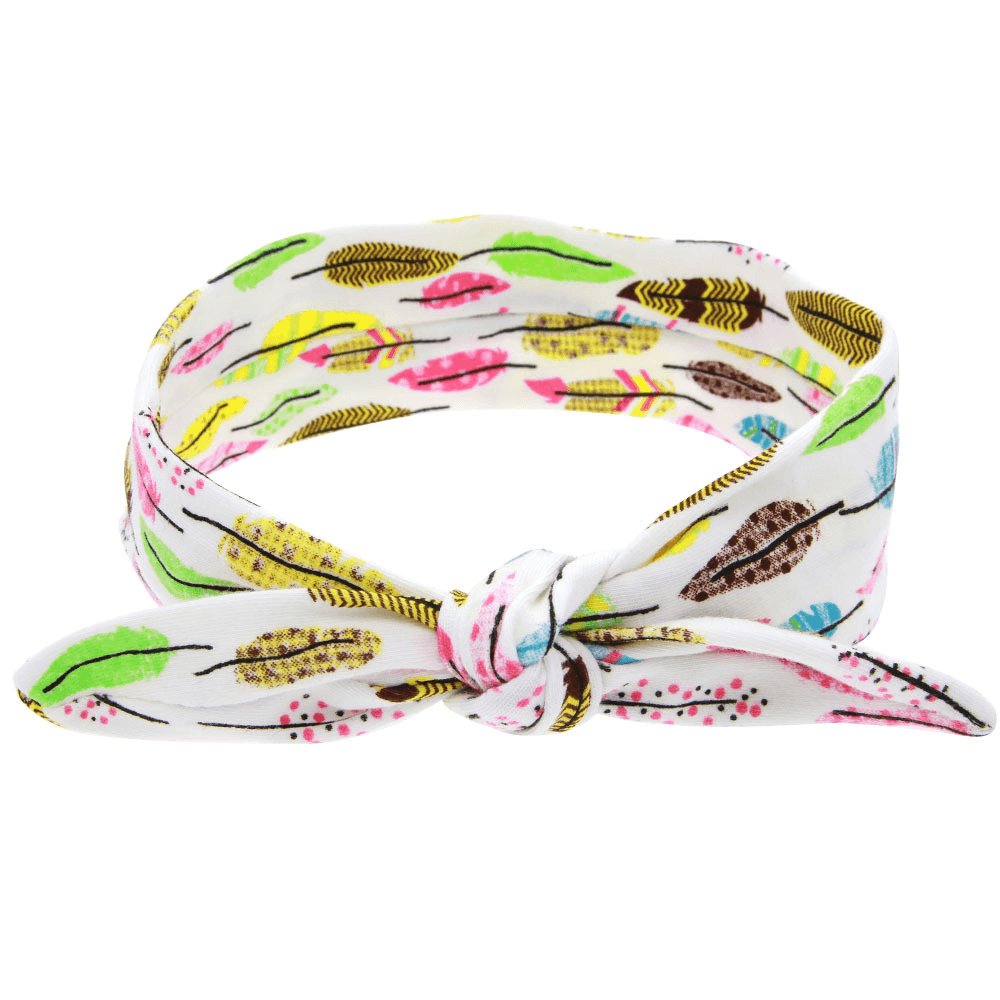 New Printed Children Diy Rabbit Ear Headband Parent-Child Suit - MRSLM