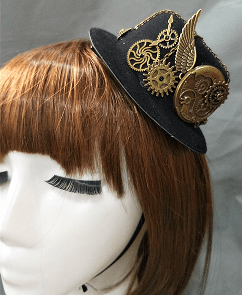 Party Show Decoration Hat Steampunk Hat Retro Lolita Accessories Gear Gay - MRSLM