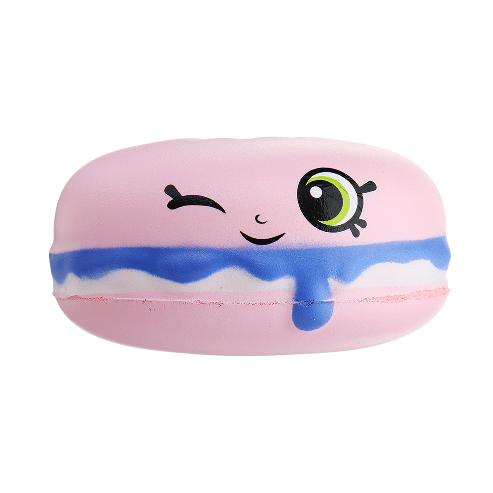 Meistoyland Squishy Burger Bread Soft Slow Rising Bun Kawaii Cartoon Toy Squeeze - MRSLM