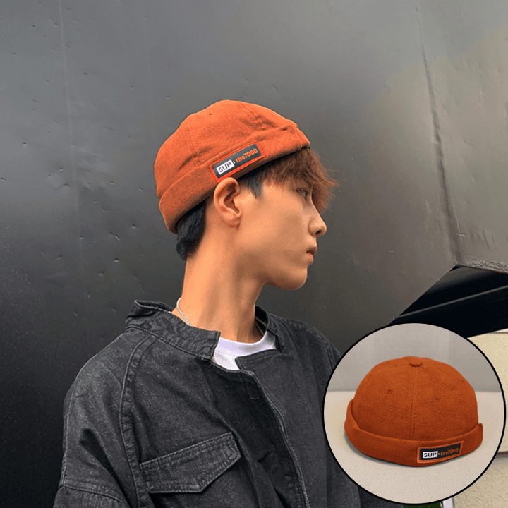Retro Melon Hat Male Four Seasons Hip-Hop Korean Version of Beret Hat Street Hipsters Hats without Eaves Landlord Women - MRSLM
