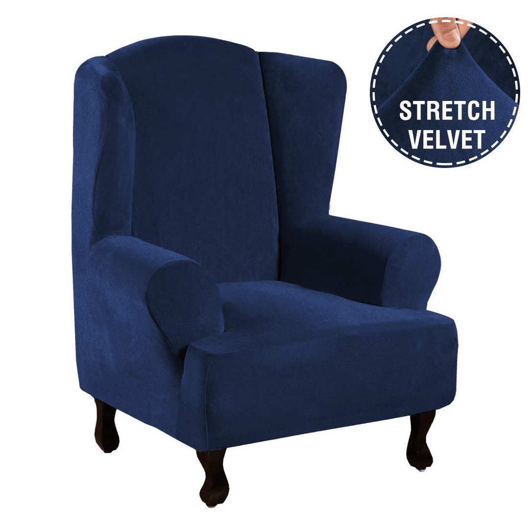 Chair Slipcovers Stretch Wingback Armchair Covers Sofa Stretch Protector - MRSLM