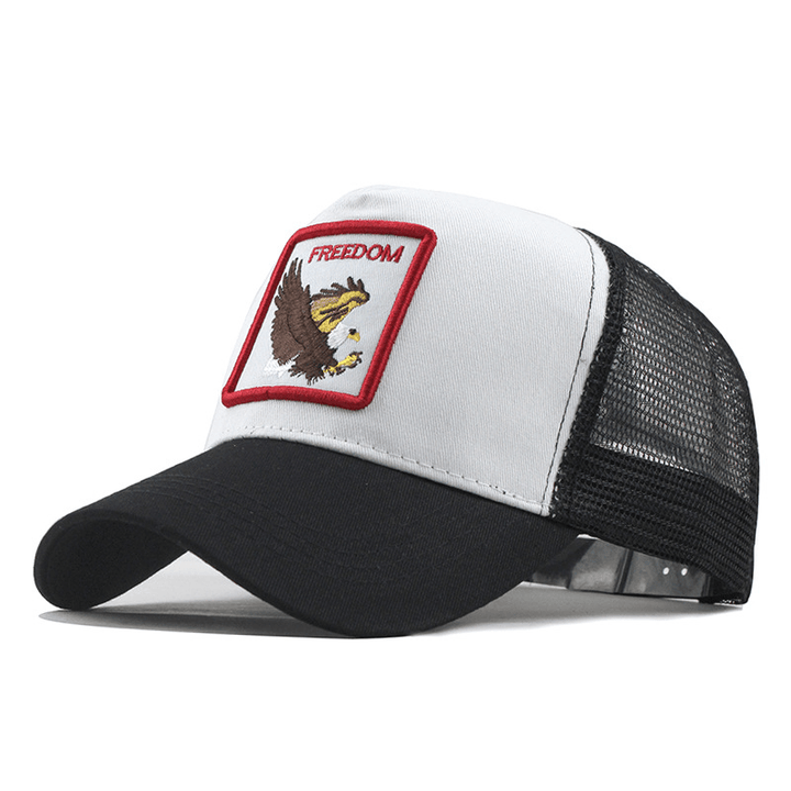 Cartoon Print Baseball Cap Animal Embroidery Baseball Cap - MRSLM