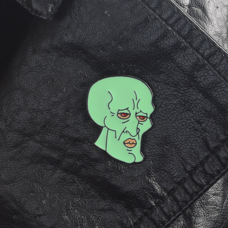 Taddeus Pin Squidward Tentacles Jacket Badge - MRSLM